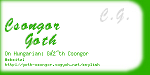 csongor goth business card